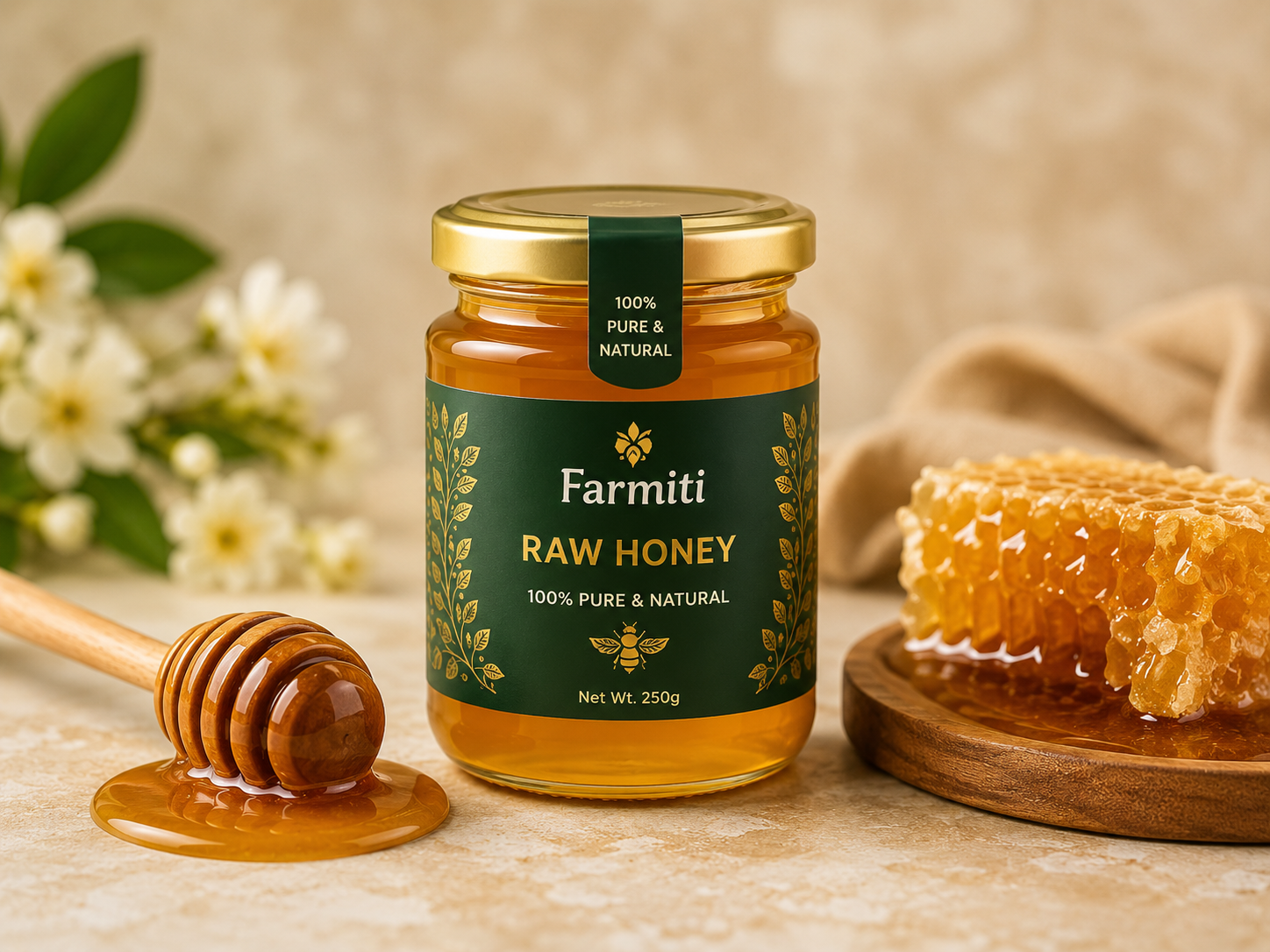 Farmiti Raw Honey Jar